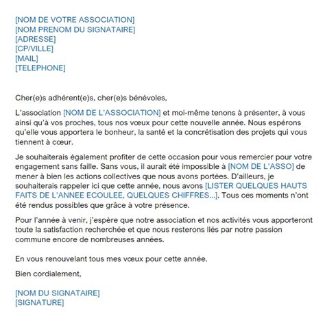 Exemple De V Ux Pour Une Association En