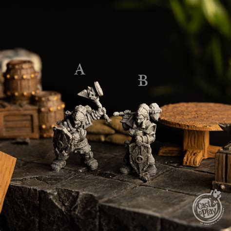 Miniatuur "Dwarven Cleric" (38/28mm) - KVEST