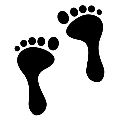 Human footprint cartoon. 6893669 Vector Art at Vecteezy