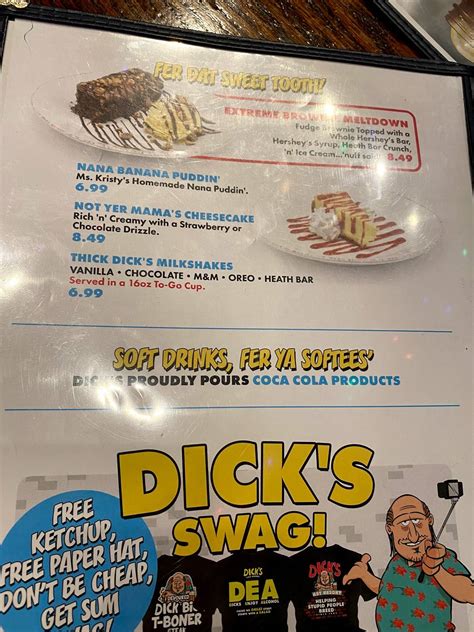 Menu At Dick S Last Resort Pigeon Forge Pub Bar Pigeon Forge