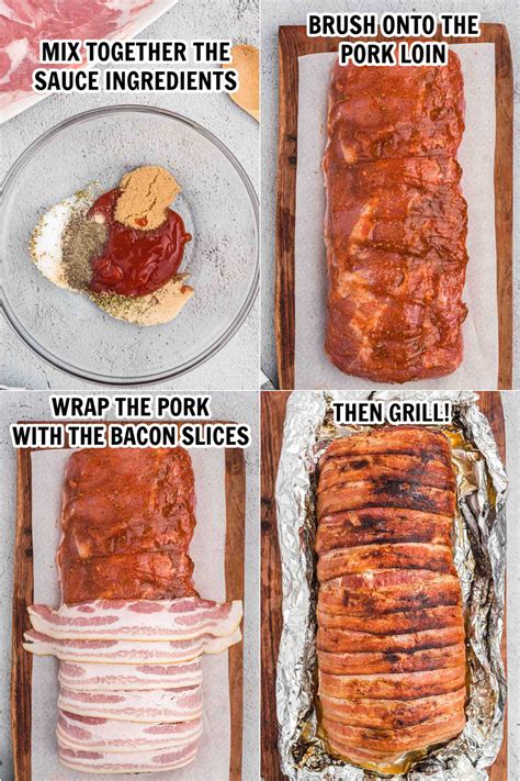 Grilled Bacon Wrapped Pork Loin Recipe Grillonadime