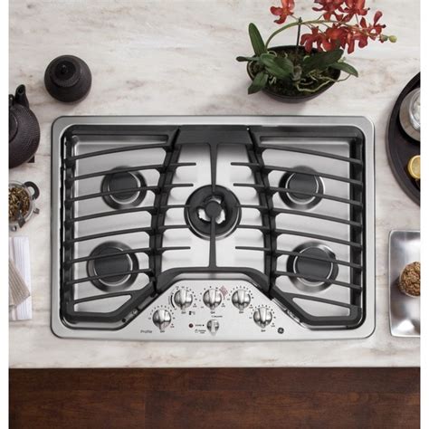 Shop Ge Profile 30 Inch Built In Gas Cooktop Free Shipping Today 10206869