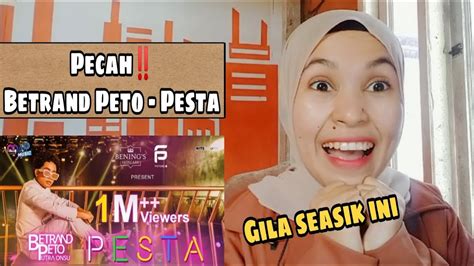 Betrand Peto Putra Onsu Pesta Official Music Video Reaction Youtube