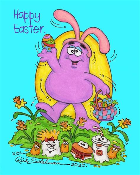 Filming In Mcdonaldland On Instagram Happy Easter From Your Purple