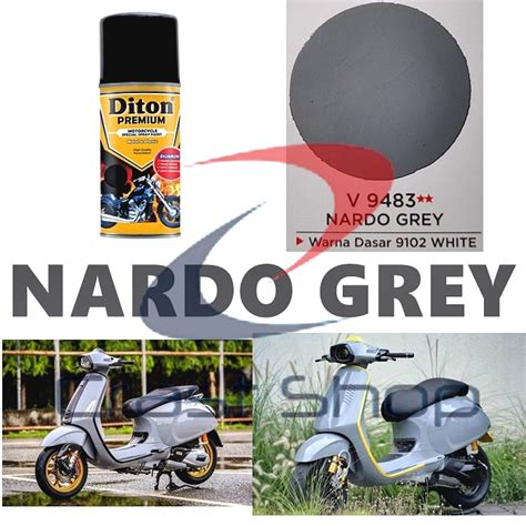 Jual Cat Pilox Diton Premium Vespa Nardo Grey 9483 Warna Abu Abu Muda