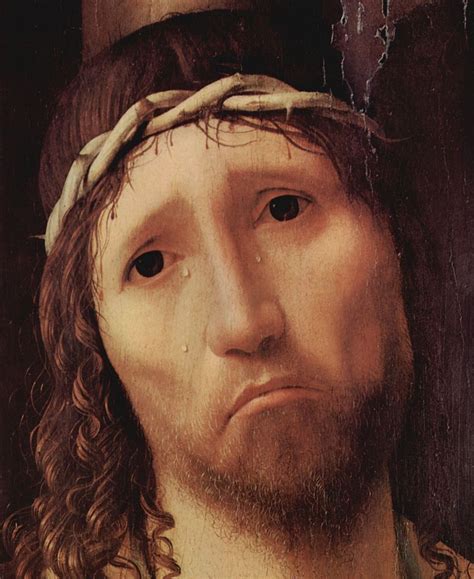 Antonello Da Messina Ecce Homo Detail Face Of Christ Cm