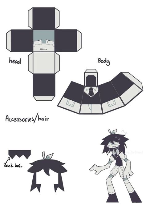 Fpe Papercraft Paper Doll Template Paper Crafts Paper Art