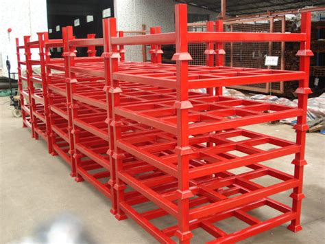 Customised Adjustable Stacking Shipping Stack Rack With Steel Plate