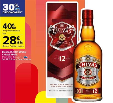 Promo Blended Scotch Whisky Chivas Regal Chez Carrefour Icatalogue Fr