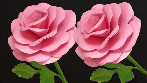 How To Make Rose With Paper Handmade Paper Roses Paper Flower Roses