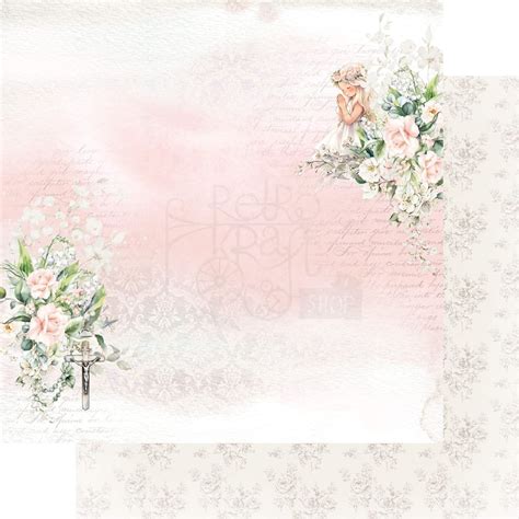 Zestaw Papier W Do Scrapbookingu X First Holy Communion Pierwsza