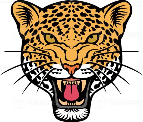 Jaguar Face Color 12638095 PNG