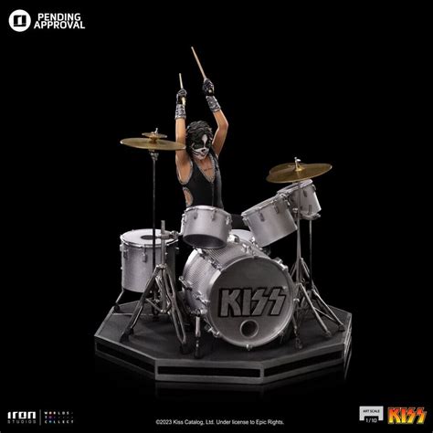 KISS STATUE PETER CRISS THE CATMAN 22 Cm 1 10 IRON STUDIOS PRECO