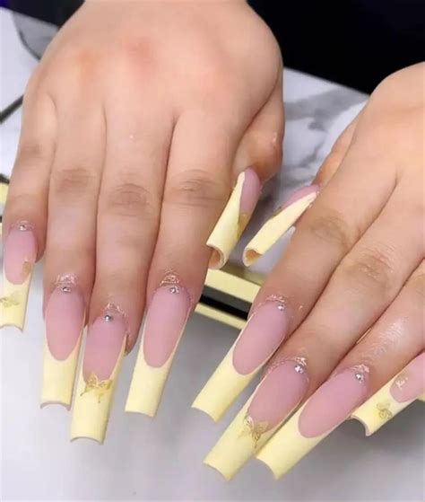 38 Elegant French Tip Coffin Nails Youll Love In Summer Page 23 Of