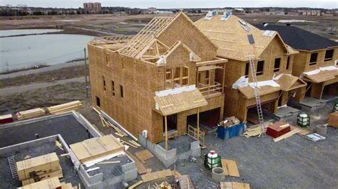 Drone Footage Of New Houses Under Construction Aerial Drone Footage Of