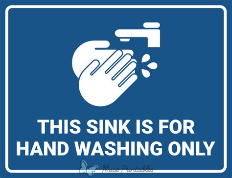 Wash Hands Sign Printable