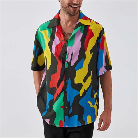 Rick Resort Shirt Multicolor S Dear Deer Touch Of Modern