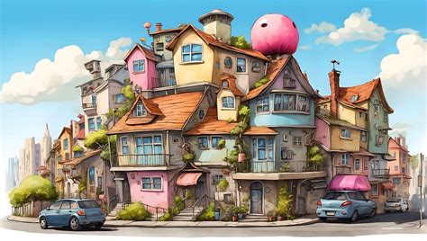 Download Whimsical, Houses, Architecture. Royalty-Free Stock Illustration Image - Pixabay