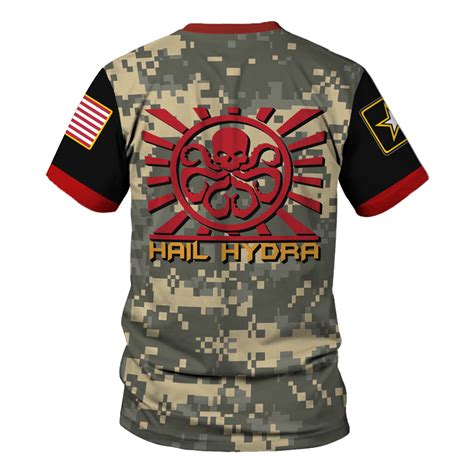 Customspig T Shirt Us Army Signal Corps Marvel Hail Hydra Army Propaga