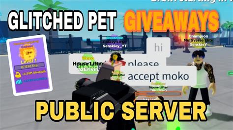 Random Giveaways On Public Server Muscle Legends Roblox Youtube