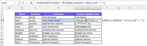 How To Remove Middle Initial In Excel Guide Ajelix