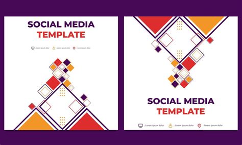 Flat Colorful Abstract Geometric Social Media Post Template 6997785