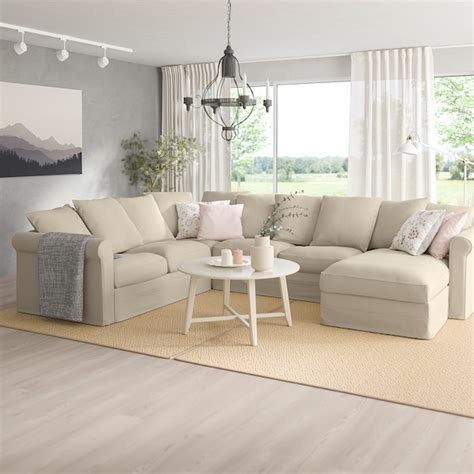 HÄrlanda Sectional 5 Seat Corner With Chaisesporda Natural Ikea