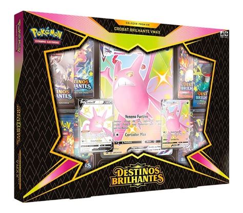 Pokémon Box Crobat Dragapult Shiny Destinos Brilhantes Parcelamento