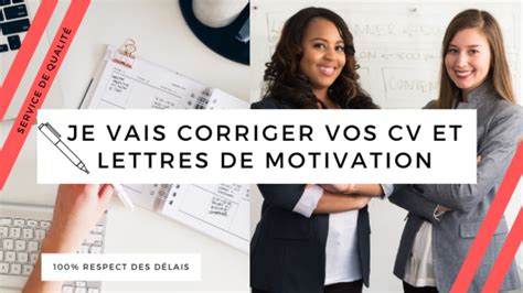 Je Vais Corriger Vos CV Et Lettres De Motivation Par ManonRedoutey