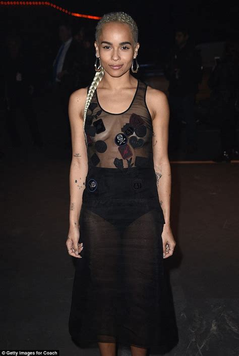 Daily Mail Celebrity On Twitter Zoe Kravitz Goes Braless In See