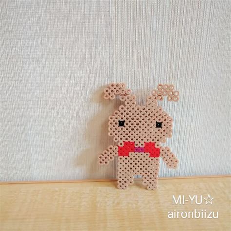 アイロンビーズ クレヨンしんちゃん ねねちゃん 殴られウサギ - MI-YU☆のアイロンビーズアトリエ～perlerbeads design～
