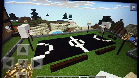 Minecraft Basketball Court