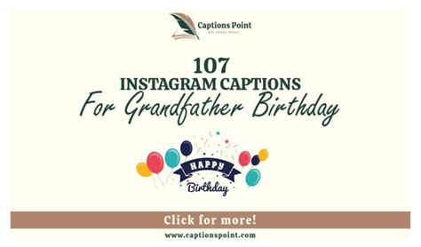 Happy Birthday Captions For Grandfather