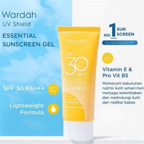 Wardah Uv Shield Essential Sunscreen Gel Spf Pa Ml Ready Stock