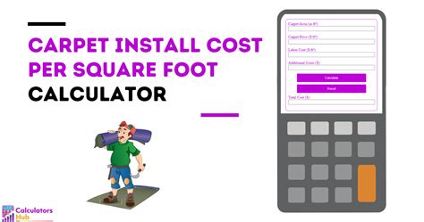 Carpet Install Cost Per Square Foot Calculator