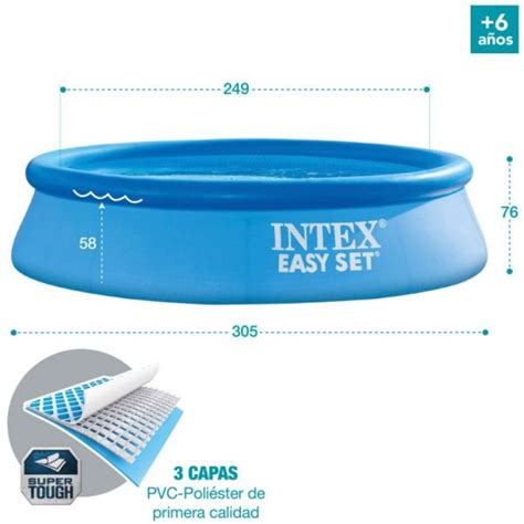 Tupi S A Piscina Intex Lts Easy Set Borde Inflable I