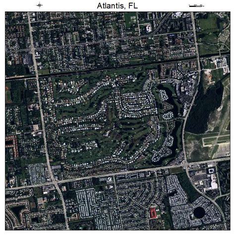 Aerial Photography Map of Atlantis, FL Florida