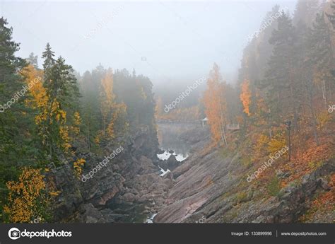 Autumn Scene Canyon In Imatra Finland — Stock Photo © Lehakok 133899996