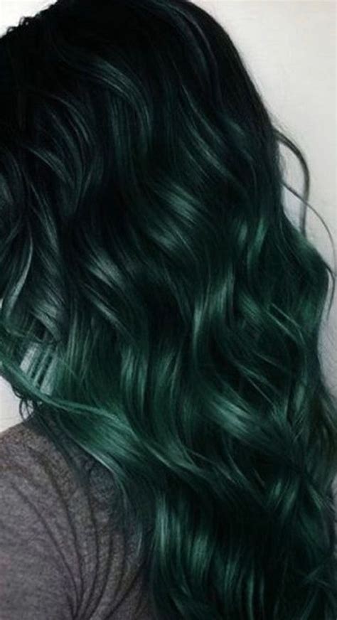 Dark Hunter Emerald Green With Faded Tips, Clip in Hair Extensions, Tape in Hair, Bundles, Wefts ...