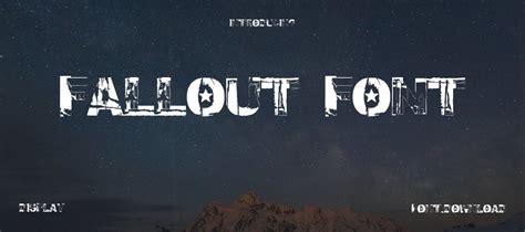 Fallout Font Download | Free Font.Download