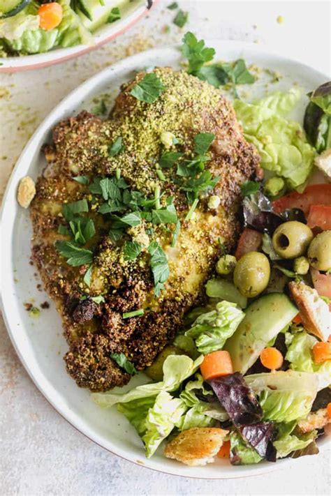 How To Make Pistachio Crusted Chicken In The Air Fryer Or Oven Casa De Crews