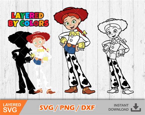 Jessie Svg Clipart Toy Story Svg Cortar Archivos Para Cricut Etsy México