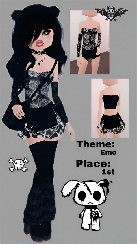 Pin By Idktbh On Dti Inspo In 2024 Emo Dresses Gaming Clothes Emo