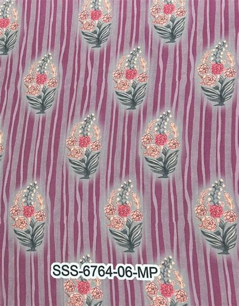 Polyester Muslin Digital Printed Fabric Multicolour At Rs Meter In