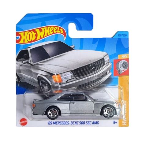 Masinuta Metalica Hot Wheels 89 Mercedes Benz 560 SEC AMG 1 64