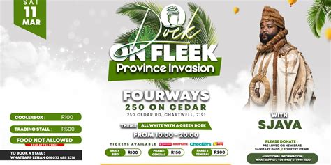 Doek On Fleek All White Picnic Fourways Computicket BoxOffice