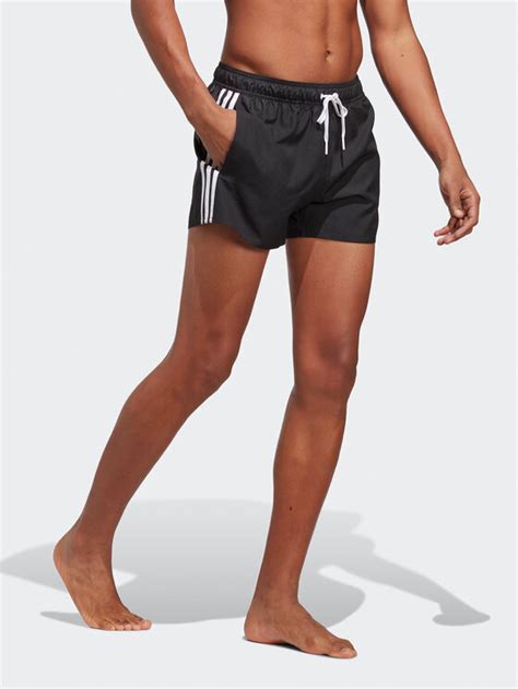 Adidas Badeshorts 3 Stripes CLX Swim Shorts HT4367 Schwarz Regular Fit