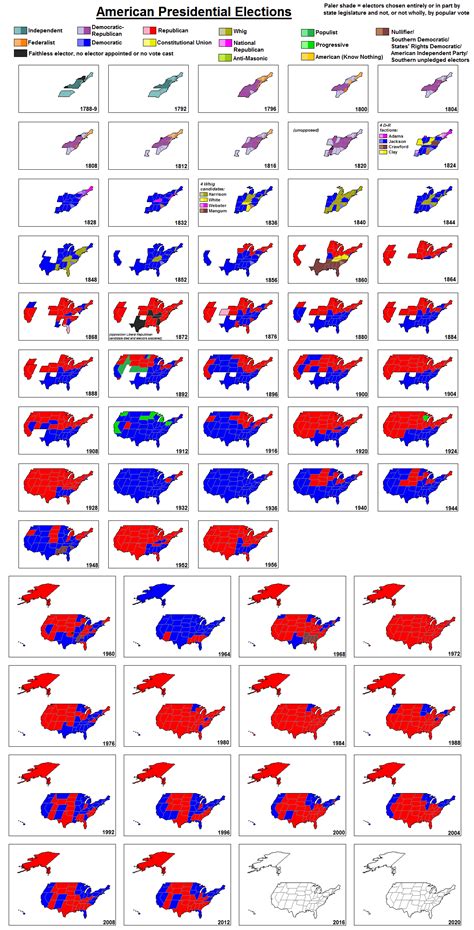 American Presidential Elections Vivid Maps