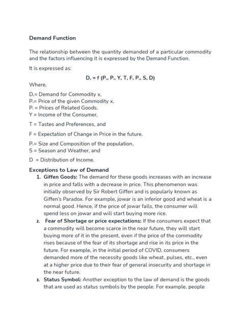 demand   demand demand curve