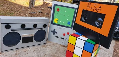 S Props Rubix Cube Retro Boombox